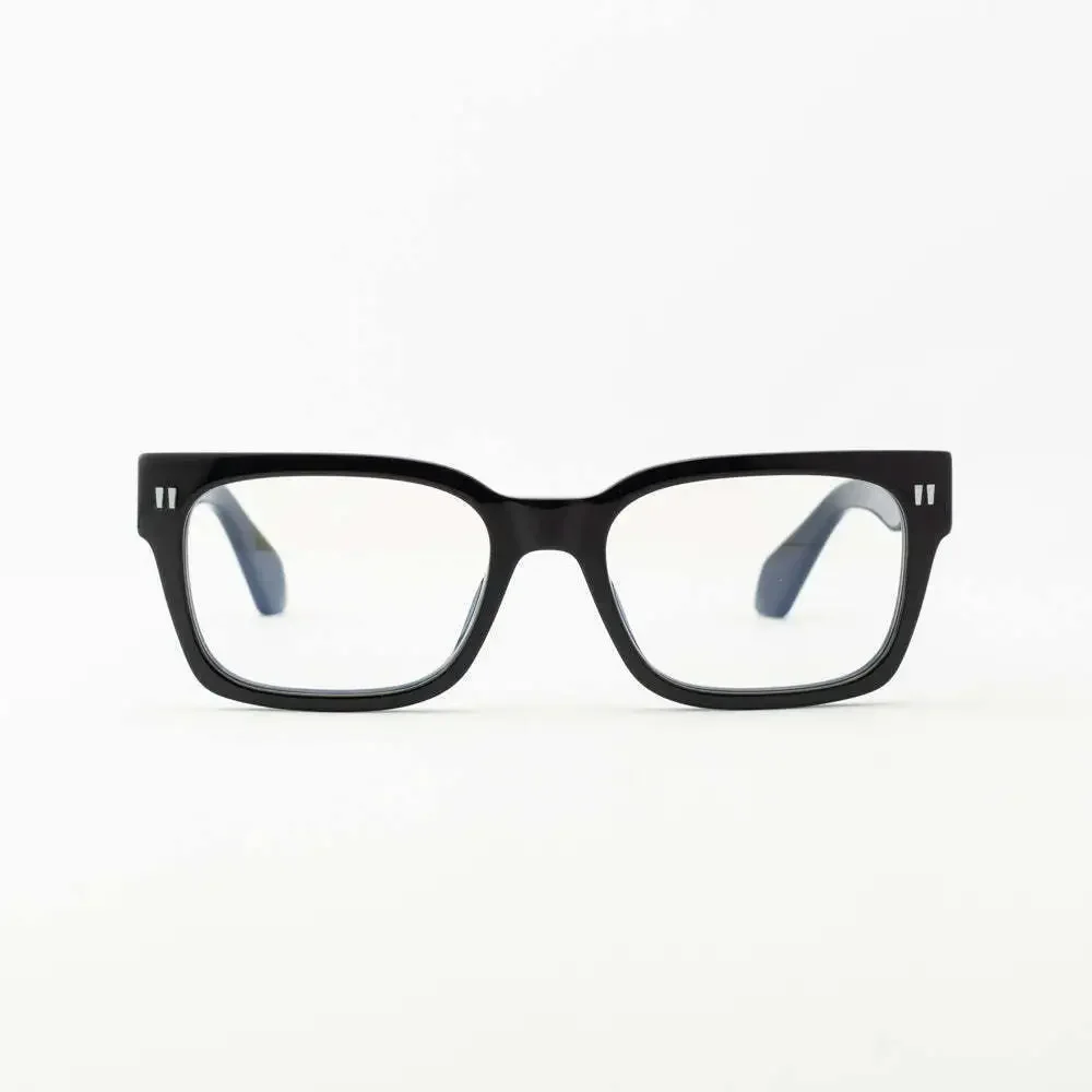 NWT Off-White Style 53 Black Square 55mm Eyeglasses